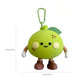 2-Piece Womens Pouch Bag Charm with Hanging Clip and Character Design