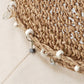 Wide Brim Straw Sun Hat Breathable Crochet Summer Hat with Decorative Band