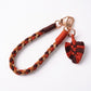 Braided Wrist Strap with Detachable Leaf Charm