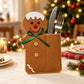 4pk Santa Christmas Silverware Holders