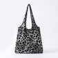 Leopard Print Slouchy Shoulder Tote Bag Soft Lightweight Large Capacity Everyday Carryall