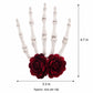 Halloween Skeleton Hand Rose Hair Clips 2pc