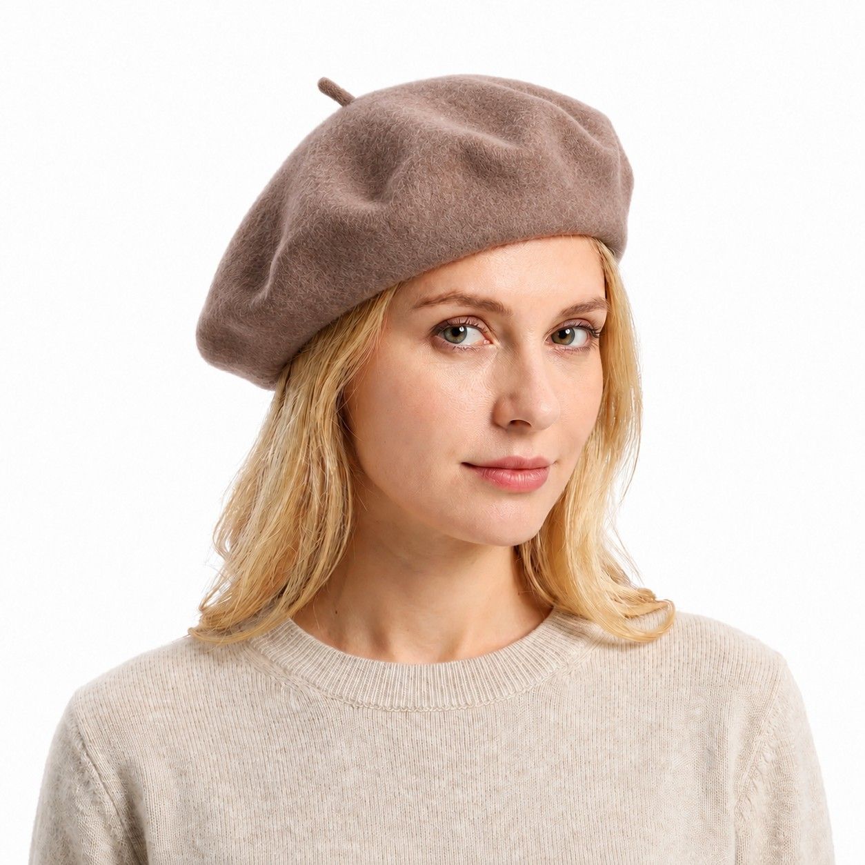 Wool Beret Hat Classic French Painter Cap Soft Felt Everyday Style