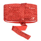 Sewing Sequin Trim 1.2 Inch 6 Row, 25 Yards Glitter Sequin Strip Ribbon Metallic Stretch Bling Fabric DIY Craft Decoration