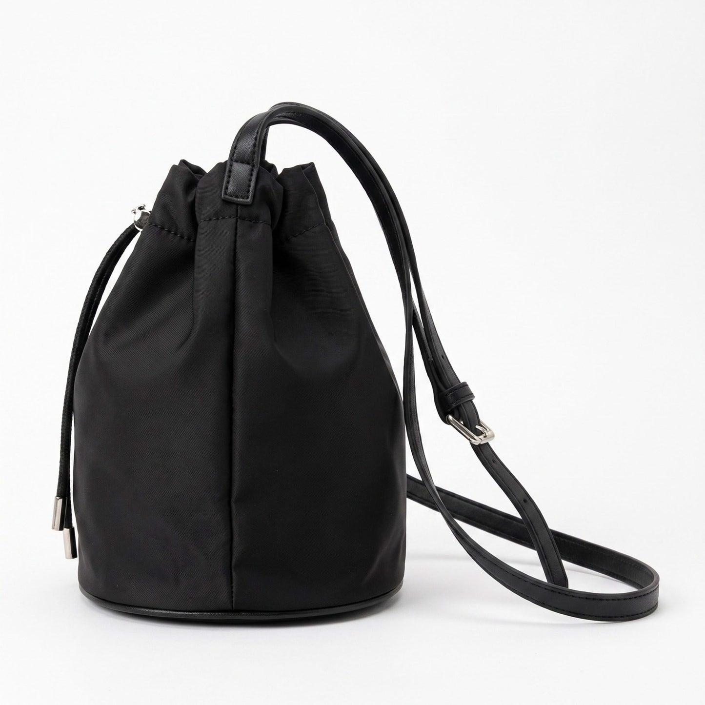 Drawstring Bucket Crossbody Bag with Adjustable Shoulder Strap