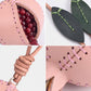 Pomegranate Bag Charm with Leaf Details and Loop Strap
