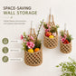 Woven Hanging Basket Set for Fruit Produce and Wall Storage