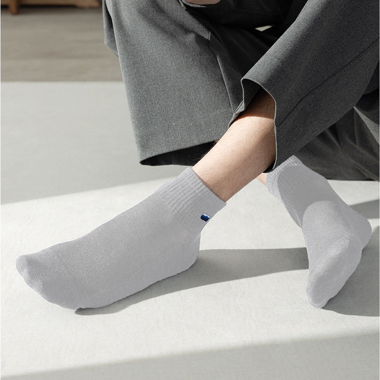 Men's 6pk Summer Breathable Mesh Ankle Socks