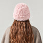 Fuzzy Knit Beanie Hat Soft Plush Cuffed Winter Cold Weather Cap