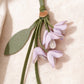 Flower Bag Charm with Leaf Detail and Loop Attachment