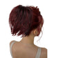 Short Tousled Layered Ponytail Hairpiece with Claw Clip for Women