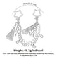 Coastal Bag Charm with Star Clips Pearl Look Beads Shell Accents and Tassels
