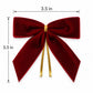 25 Pack Velvet Christmas Bows with Gold Accents for Tree Gift Wrapping Holiday Decor