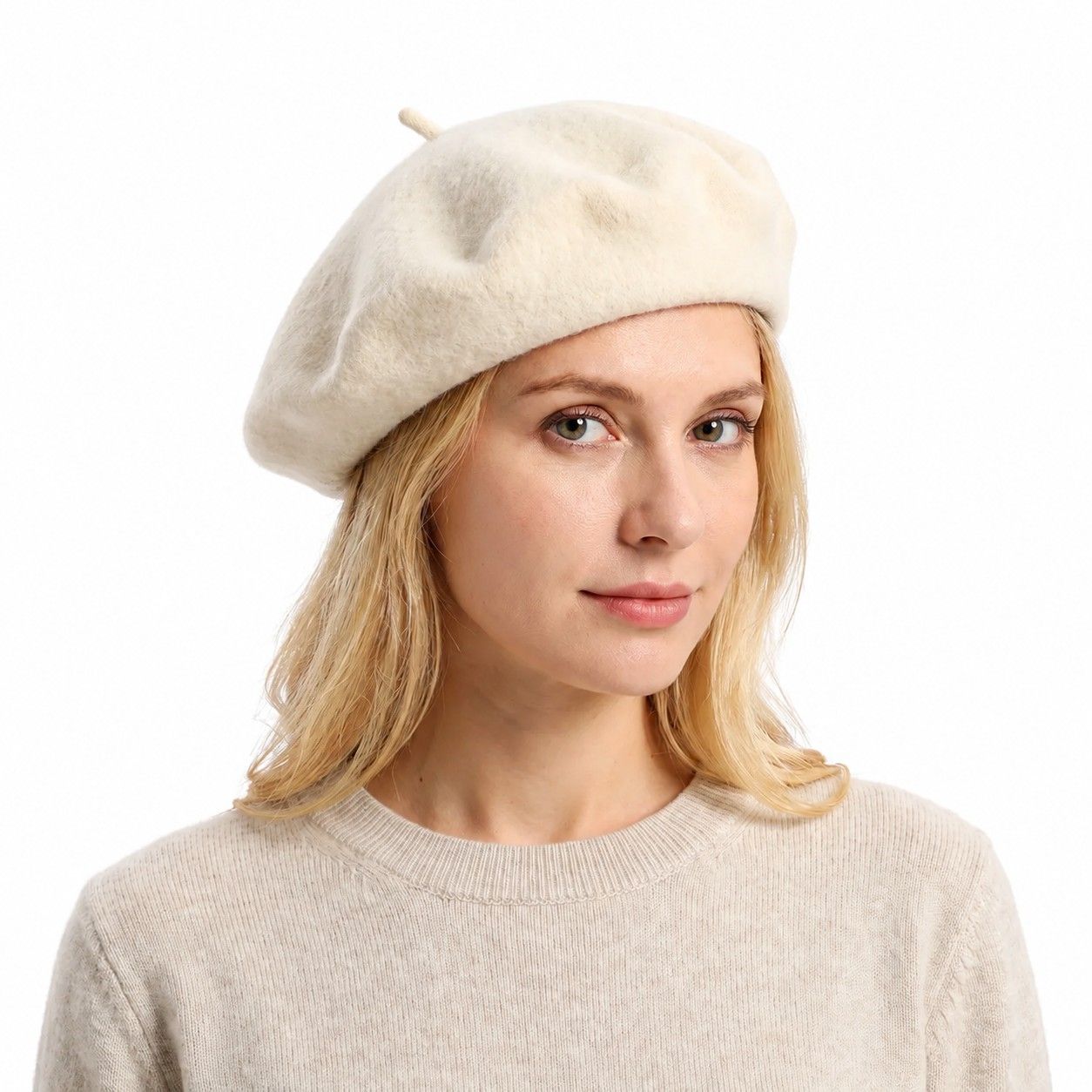Wool Beret Hat Classic French Painter Cap Soft Felt Everyday Style