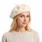 Wool Beret Hat Classic French Painter Cap Soft Felt Everyday Style
