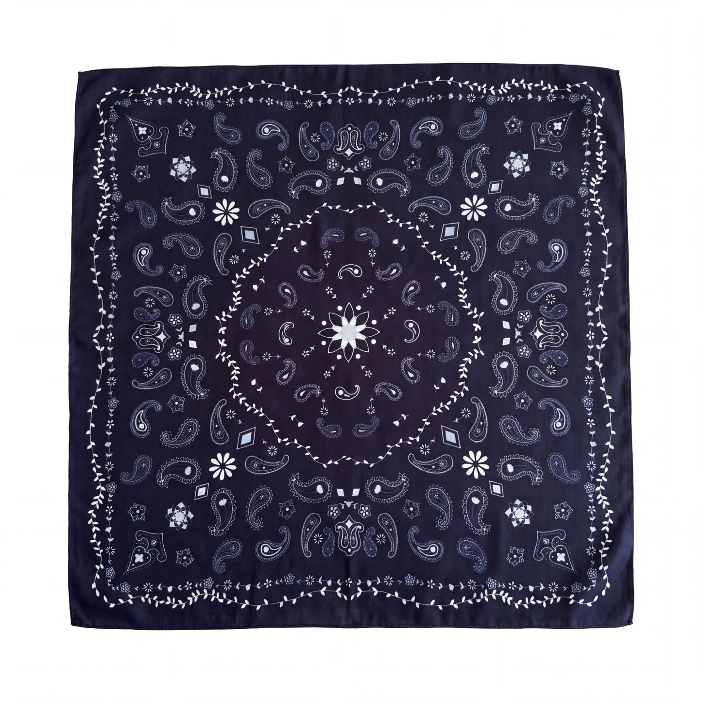 Paisley Print Square Scarf Lightweight Neck Hair and Handbag Fashion Accessory 26.8¡Á26.8 Inches