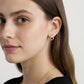 Women's Abstract Wave Hoop Earrings with Sculpted Curved Silhouette and Modern Minimalist Shape for a Sleek Contemporary Accent