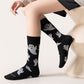 Halloween Ghost Crew Socks 3 Pair Pack Novelty Pattern