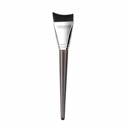 2 Piece Angled Makeup Brush Set with Firm Synthetic Bristles for Foundation Contour and Precision Face Makeup