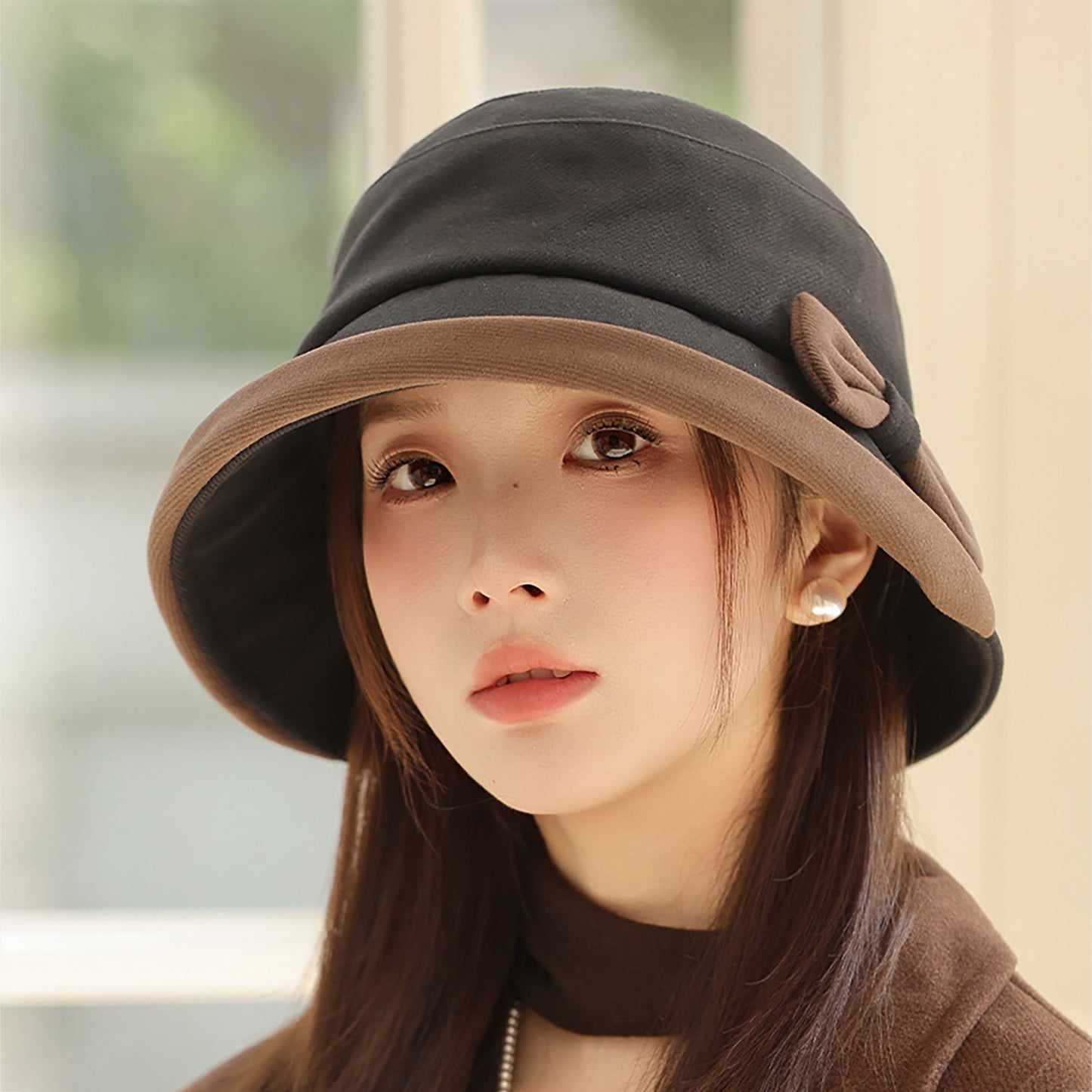 Bucket Hat with Cute Bow Detail