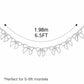 Decorative Bow Garland for Parties and Holiday Decor