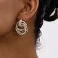 Women's Double - Hoop Intertwined Earrings