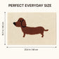 Dachshund Dog Bath Mat Nonslip Accent Rug 15.7 x 23.6 Inches