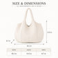 Soft Knit Hobo Tote Bag with Textured Shoulder Strap