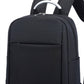 Modern Business Laptop Backpack - Sleek Commuter Daypack with Metallic Handle for Office, School, and Travel