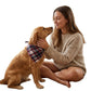 Plaid Pet Bandana Scarf Soft Tie-On Triangle Neck Accessory Classic Check Pattern