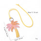 2-Piece Womens Faux Leather Bag Charm Keychain with Metal Ring Cord Loop and Stitched Detail