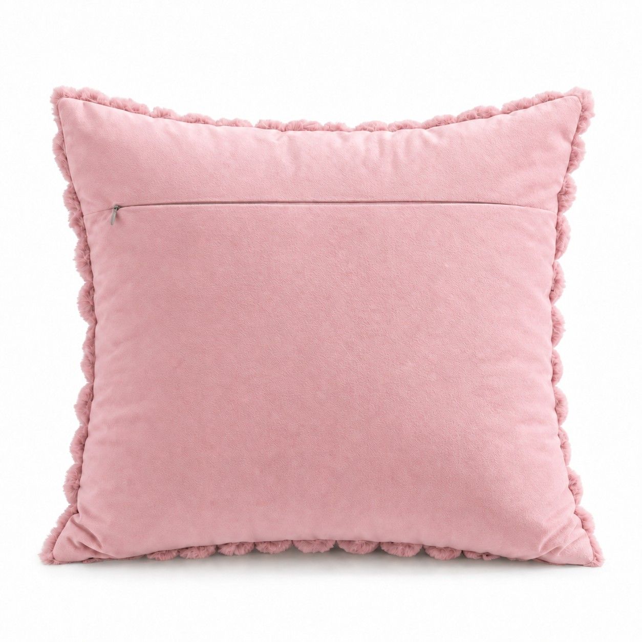 2 Pack Plush Faux Fur Bubble Grid Throw Pillow Covers 18 x 18 Inch for Couch and Bed