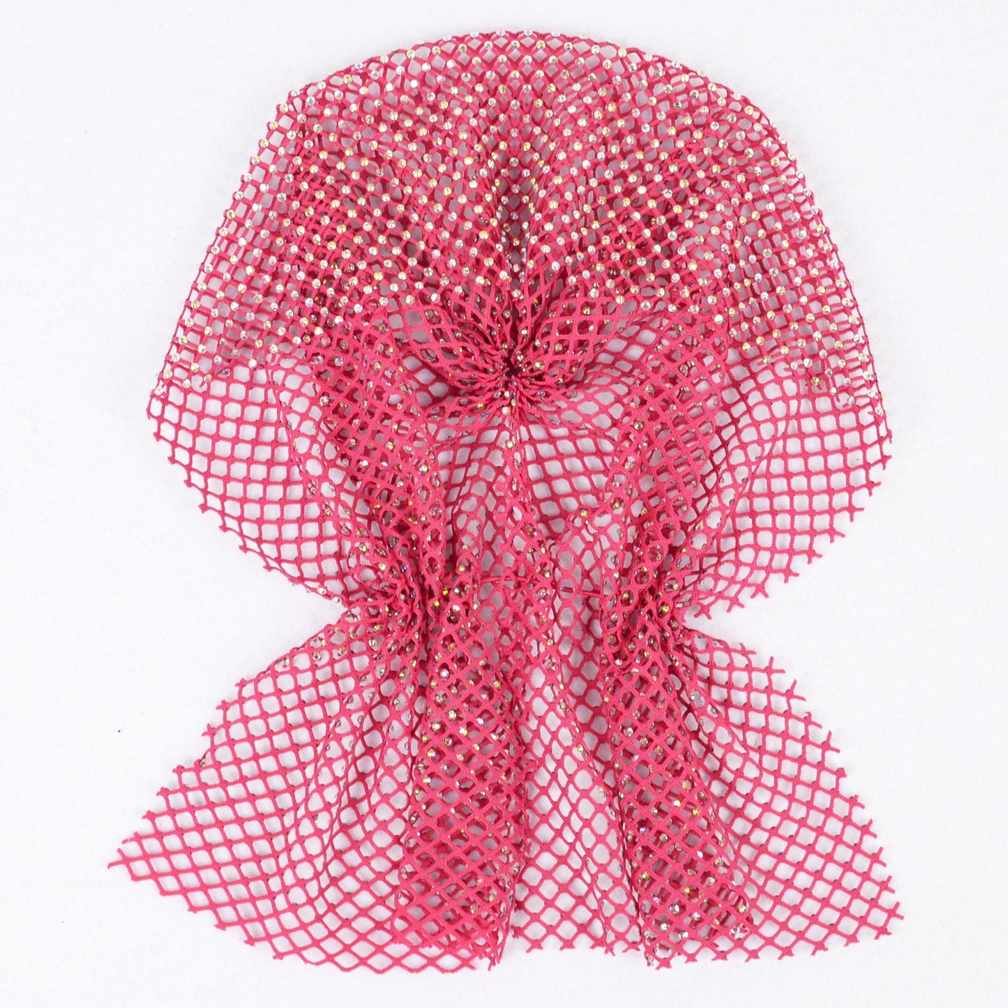 Rhinestone Mesh Head Wrap Sparkle Tie Back Hair Scarf