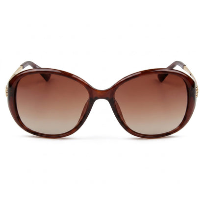 Oversized Cat-Eye Frame Sunglasses with Gradient Lenses and Elegant Temple Detail
