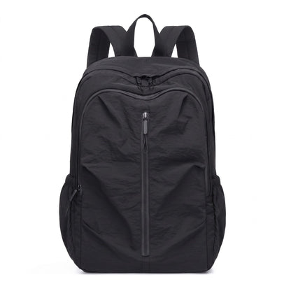 Lightweight Travel Backpack with Large Front Zip Compartment Side Pockets and Padded Shoulder Straps