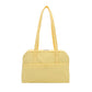 Women's Quilted Shoulder Tote Bag with Front Pocket and Zipper Closure