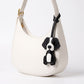 Puppy Dog Bag Charm with Faux Leather Strap