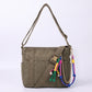 Layered Cord Chain Belt Loop Bag Charm