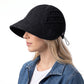 Corduroy Bucket Hat Wide Brim Adjustable Fit Casual Fall Winter Hat
