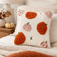 Halloween Pumpkin Embroidered Decorative Throw Pillow Cover 17.7x17.7in