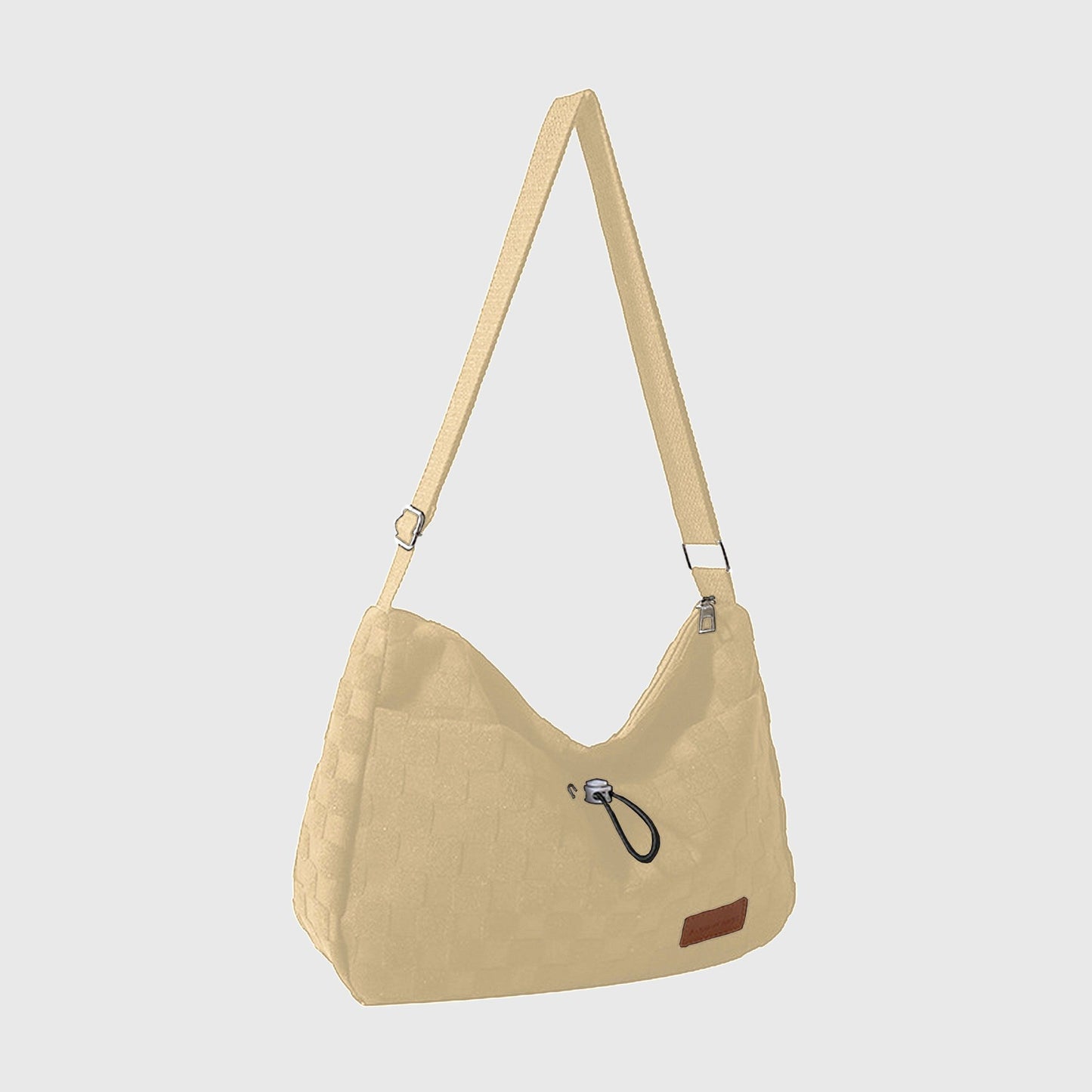 Woven Canvas Crossbody Bag - Adjustable Strap 3-in-1 (Shoulder/Handheld) Bag