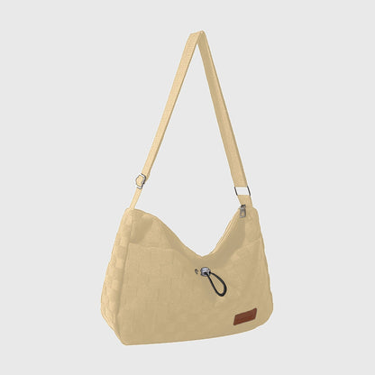 Woven Canvas Crossbody Bag - Adjustable Strap 3-in-1 (Shoulder/Handheld) Bag