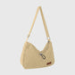 Woven Canvas Crossbody Bag - Adjustable Strap 3-in-1 (Shoulder/Handheld) Bag