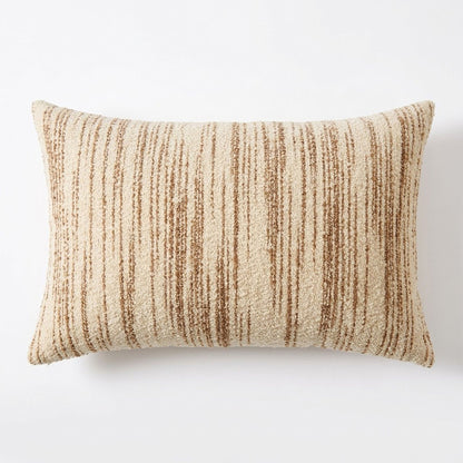 Modern Textured Lumbar Throw Pillow Cover