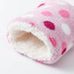 Striped Fuzzy Slipper Boots  US 5-10.5