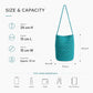 Shimmery Woven Bucket Shoulder Bag Blue Small Crossbody Purse with Braided Strap for Daily Essentials