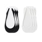 Low Cut No Show Liner Socks with Non-Slip 3D Silicone Heel Grip Pack of 6 Pairs