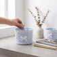 Quilted Fabric Storage Basket with Lace Trim and Bow