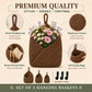 Woven Cotton Rope Hanging Basket Set Wall Storage Organizer with Hooks