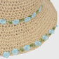 Women's Flower Embellishments Sun Hats Charming Crocheted Straw